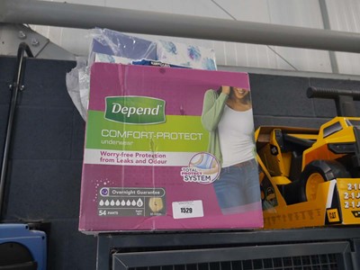 Lot 1529 - Depend Comfort Protect Kirkland diapers and...
