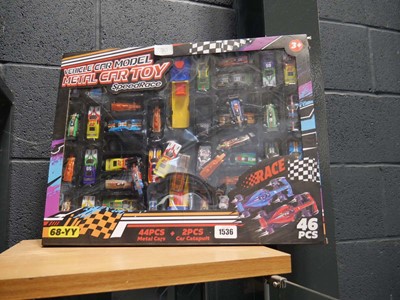Lot 1536 - 2 packs of metal speed race cars