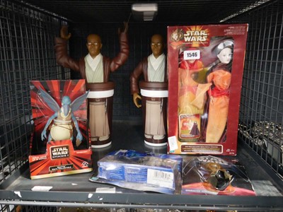 Lot 1546 - Crate of Star Wars figures incl. Watto, Queen...