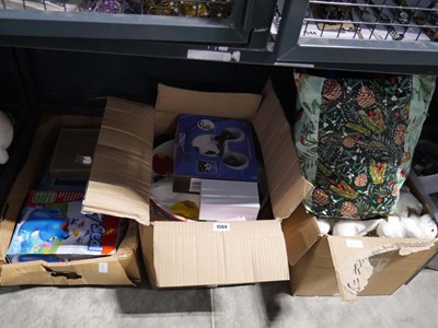 Lot 1564 - Box containing Silly Seal toy and picture...