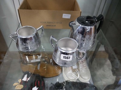 Lot 1567 - Swan Willow ware coffee set