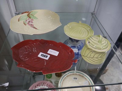 Lot 1569 - Shelf of collectibles incl. Carlton ware hand...