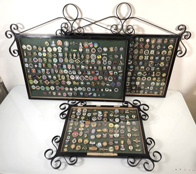 Lot 174 - Three wall-mounted cabinets of enamelled...