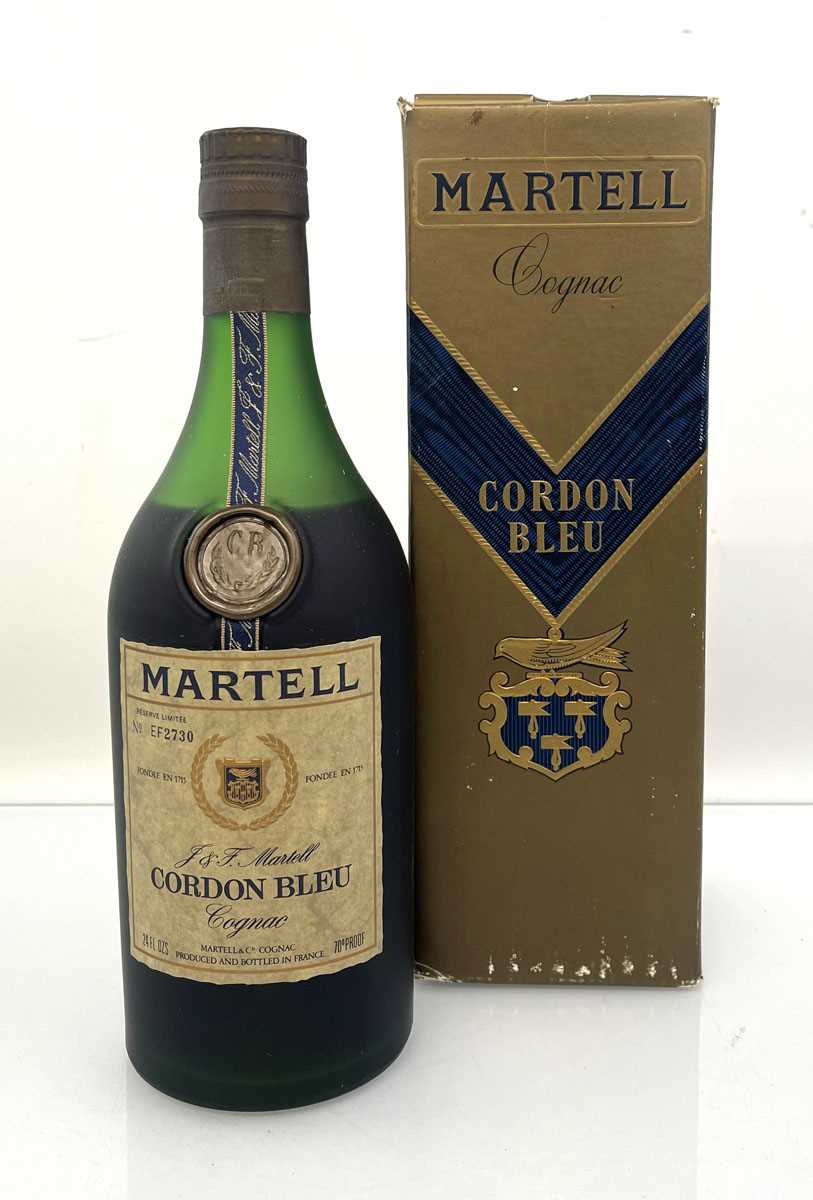 Lot 32 - An old bottle of J&F Martell Cordon Bleu...