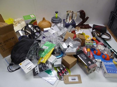Lot 3503 - Large bag of assorted household sundries...
