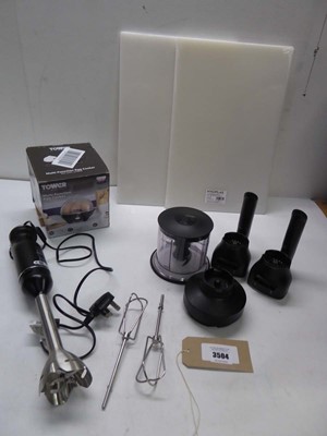Lot 3504 - Ninja hand blender, Egg cooker and chopping...