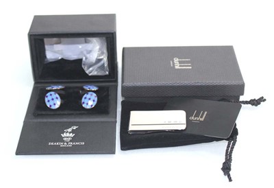 Lot 318 - A pair of Deakin & Francis silver and blue...