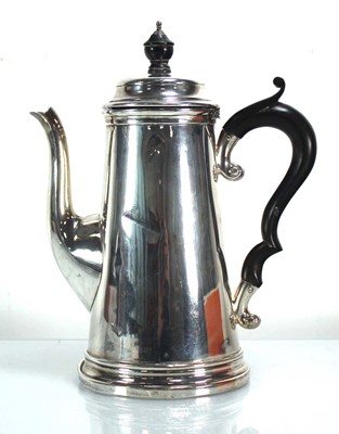 Lot 332 - An early 20th century silver coffee pot of...