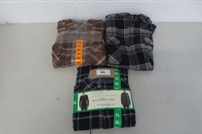 Lot 1280 - Approx. 10 men's thermal and flannel shirts by...
