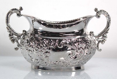 Lot 347 - A silver and parcel gilt two handled sugar...