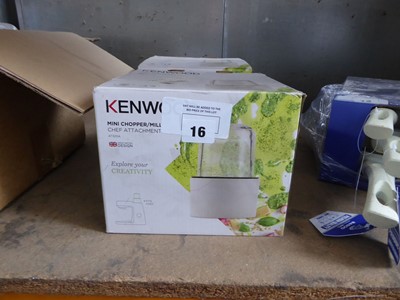 Lot 16 - 2 Kenwood mini chopper mill chef tool attachments