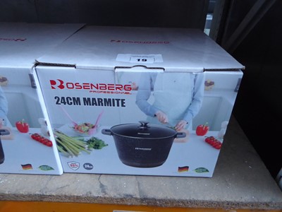 Lot 19 - Rosenburg 24cm Marmite pan and lid