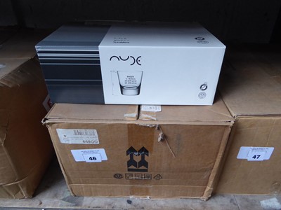 Lot 46 - 4 boxes of 6 nude glass tumblers