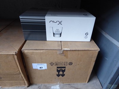 Lot 47 - 4 boxes of 6 nude glass tumblers