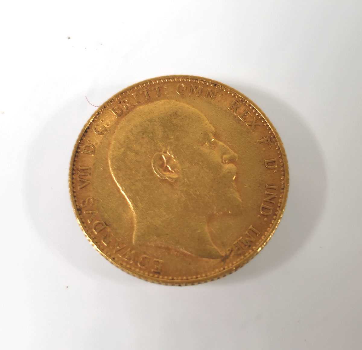 Lot 412 - An Edward VII full sovereign dated 1908