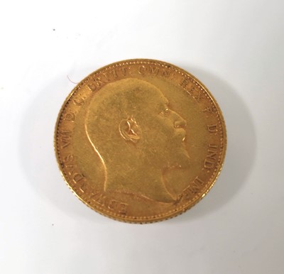 Lot 412 - An Edward VII full sovereign dated 1908