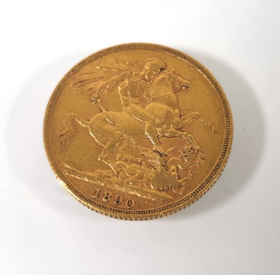 Lot 415 - A Queen Victoria full sovereign dated 1890