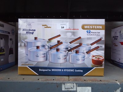 Lot 54 - Kitchen King Western 12 piece pan set
