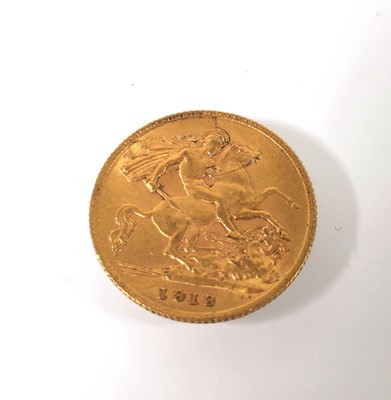 Lot 418 - A George V half sovereign dated 1913