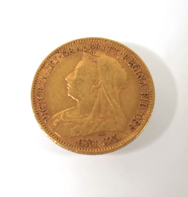 Lot 419 - A Queen Victoria half sovereign dated 1900