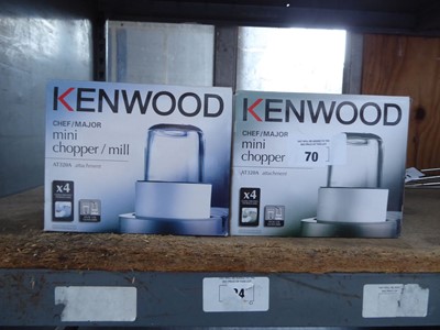 Lot 70 - 2 Kenwood Chef Major mini chopper mills