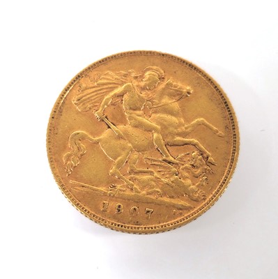Lot 420 - An Edward VII half sovereign dated 1907
