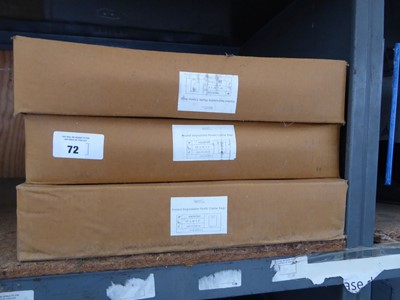 Lot 72 - 3 boxes of frosted degradable plastic carrier...