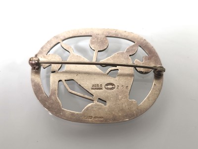Lot 425 - A Georg Jensen 'Kneeling Deer' brooch no. 256