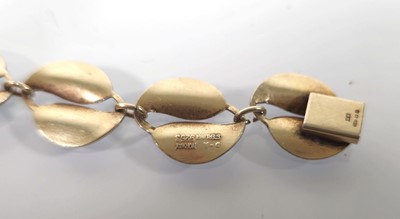 Lot 426 - A David Andersen silver and blue enamelled...