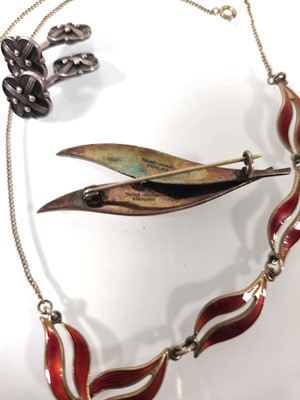 Lot 427 - A collection of Scandinavian silver jewellery...