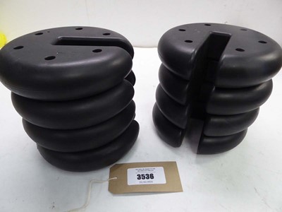 Lot 3536 - 8 x Gazebo legs weights