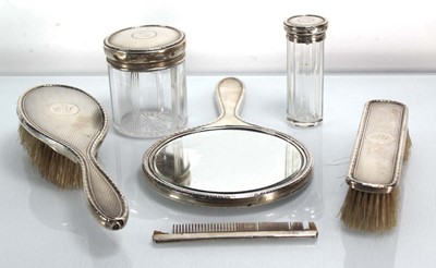 Lot 362 - An early 20th century silver engine turned...