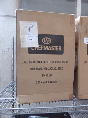 Lot 87 - Chefmaster 3.5L food processor