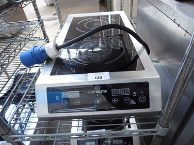 Lot 122 - Chefmaster double induction hob