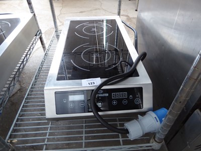 Lot 123 - Chefmaster double induction hob