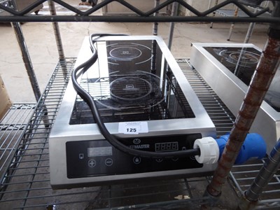 Lot 125 - Chefmaster double induction hob