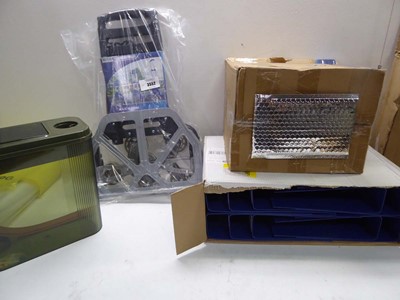 Lot 3552 - Multi function folding trolley, Box of lever...