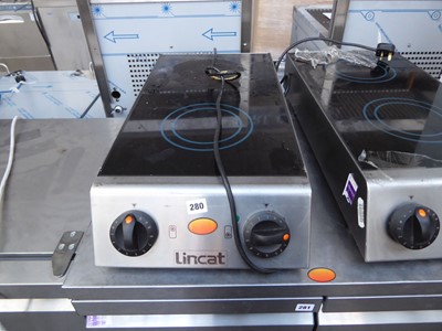 Lot 280 - 35cm electric 2-ring stove