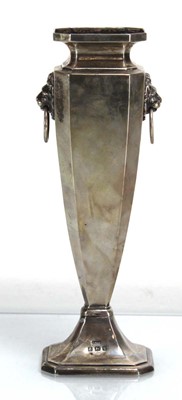 Lot 369 - An early 20th century silver spill vase of urn...