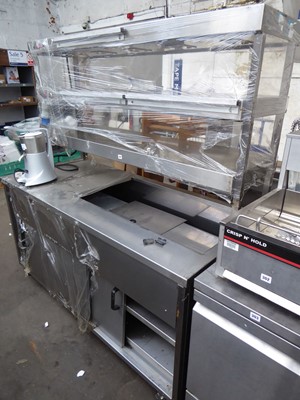 Lot 304 - 170cm electric chef's pass on castors with...