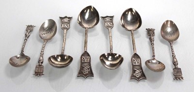 Lot 372 - A set of four Chinese Export metalware...