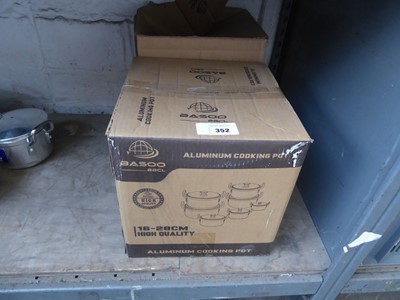 Lot 352 - Basu 7-piece pan set, boxed