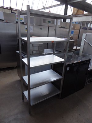 Lot 144 - 80cm 5 tier solid shelf pot rack