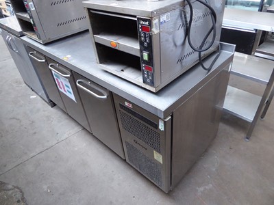 Lot 148 - 175cm Gram 3 door counter fridge