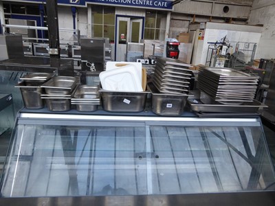 Lot 155 - Large collection of assorted size stainless...