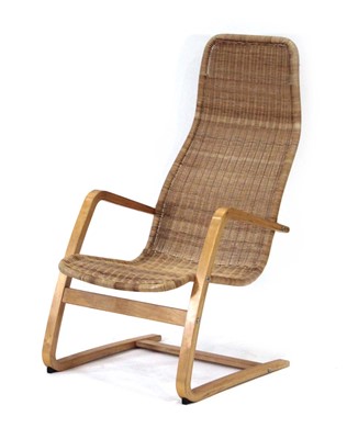Lot 232 - A vintage Oland Fatolj cantilever lounge chair...