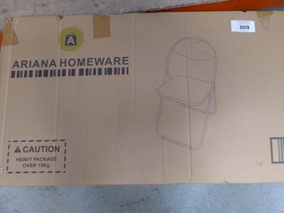 Lot 3573 - Set of 6 folding chairs