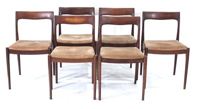 Lot 245 - A set of six 1960/70's teak and afromosia...