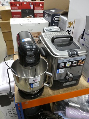 Lot 3078 - Unboxed Kenwood K-Mix stand mixer and Tefal...