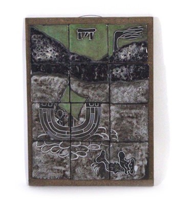 Lot 335 - A Keith Smith tile wall hanging entitled...